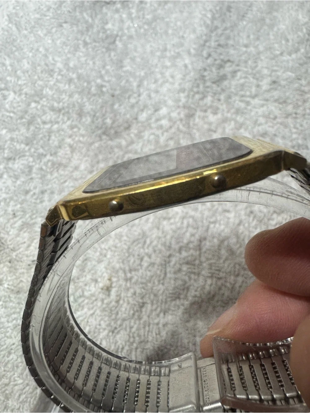 Criterion Gold Digital Alarm Chronograph Watch